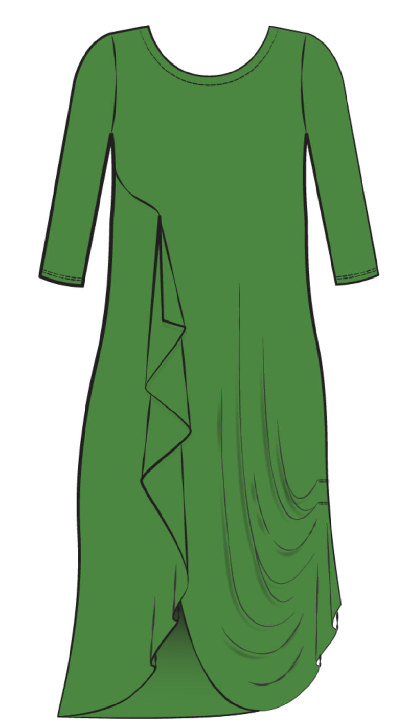 Drama Dress, 3/4 sleeve (Con’t…)