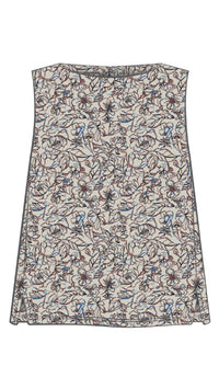 Flared Shell-Print Painted Blooms