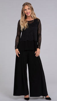 Lace Go To Cropped T, Long Sleeve