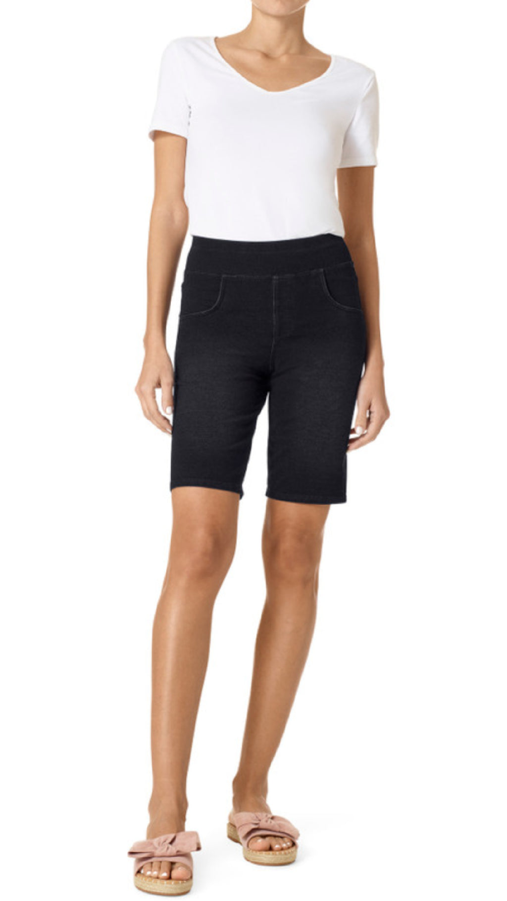 Game Changing Bermuda Shorts-Black