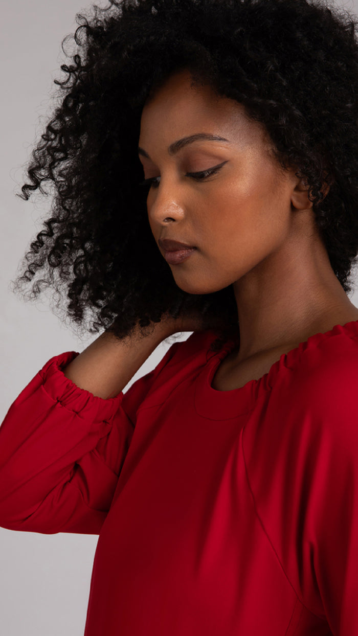 Move Pullover W/ Elastic Cuff, Fleece Back Jersey (Sale)