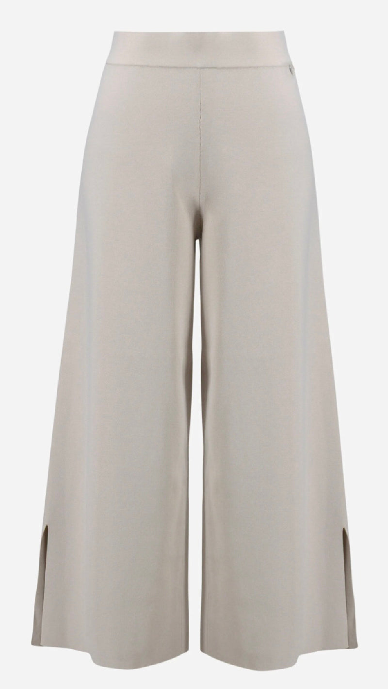 Joseph Ribkoff Viscose Blend Vest with Faux Welt Pockets, Culotte Pants