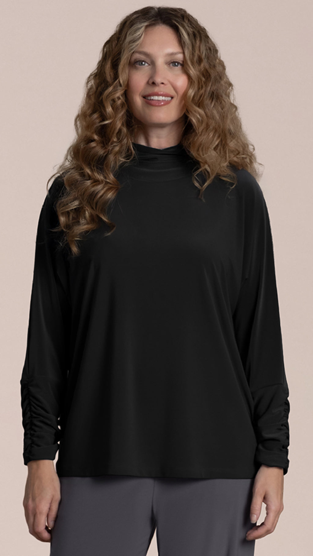 Eco Slouch Turtle Neck Top