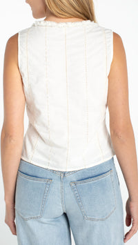 Tiered Maxi Skirt With Stripe Embroidery And Matching Top