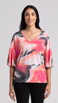 Flutter Dolman Top-Marble Print (Sale)