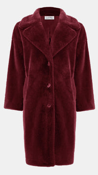 Joseph Ribkoff Faux Fur Straight Coat (selected colours on sale)
