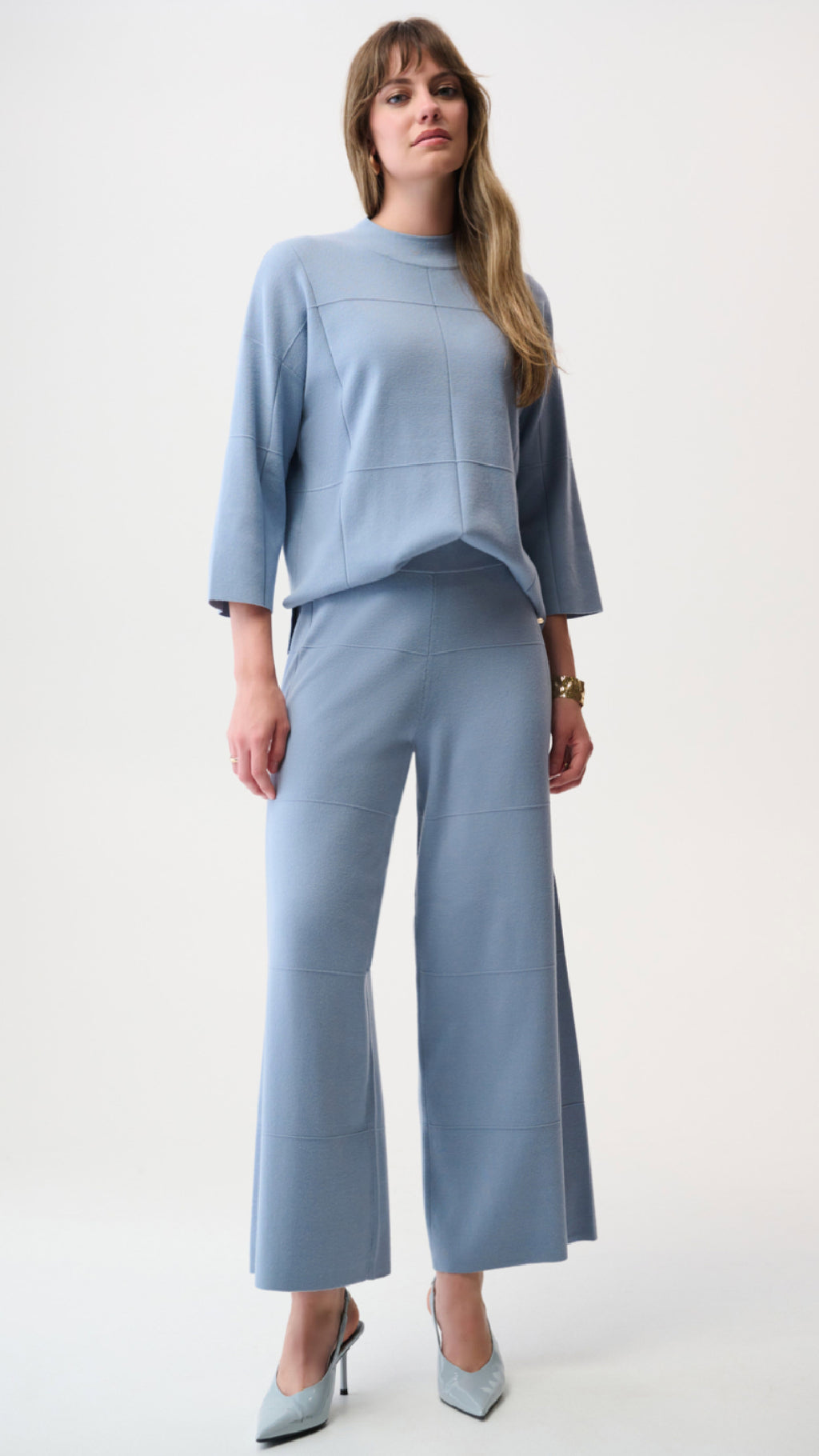 Joseph Ribkoff Brushed Viscose Sweater and Culotte Pants