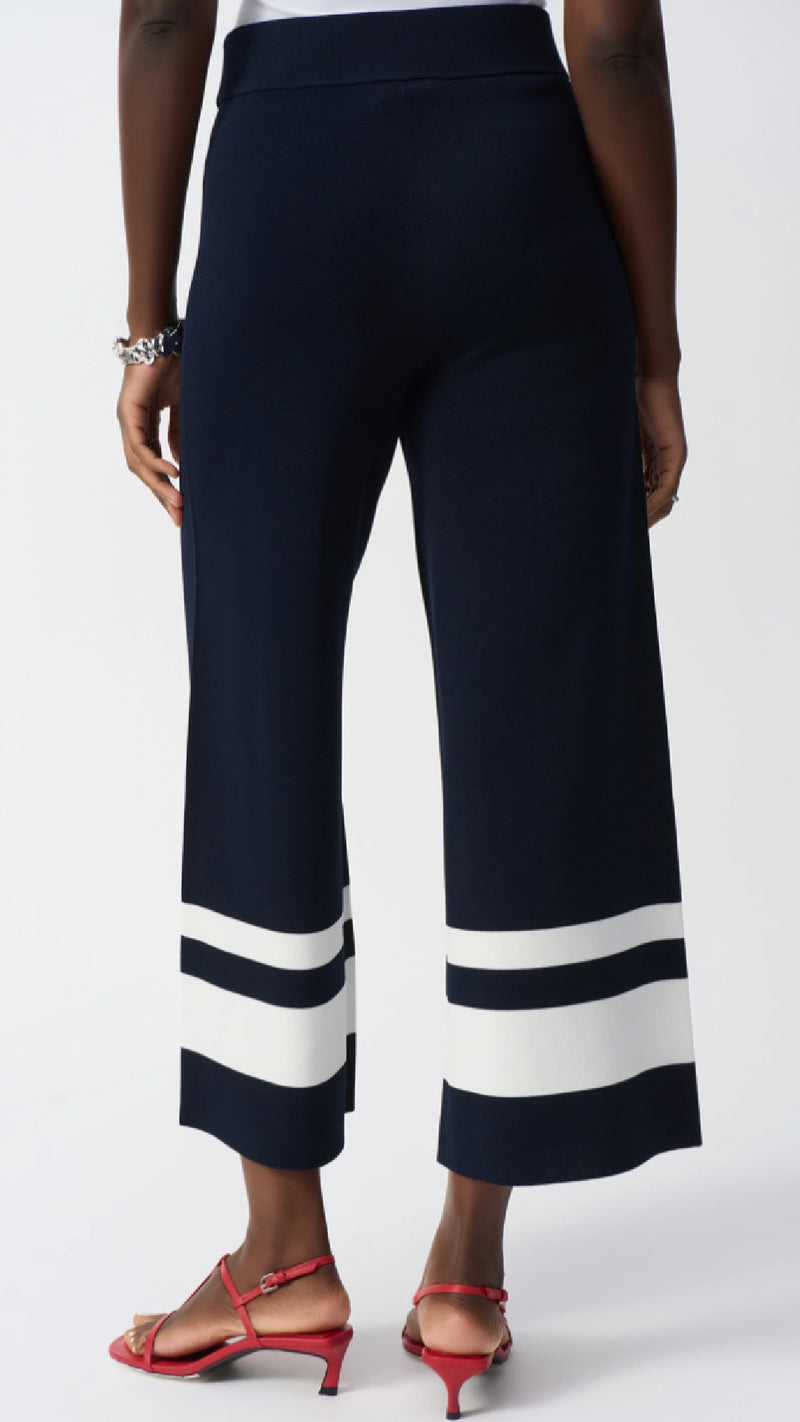 Joseph Ribkoff placement Stripe Sweater Knit Culotte
