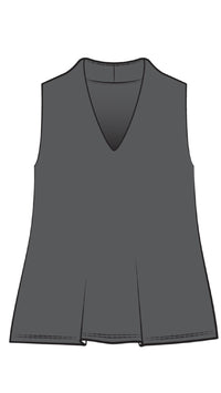 Deep V Trapeze Tank-Solid Colors