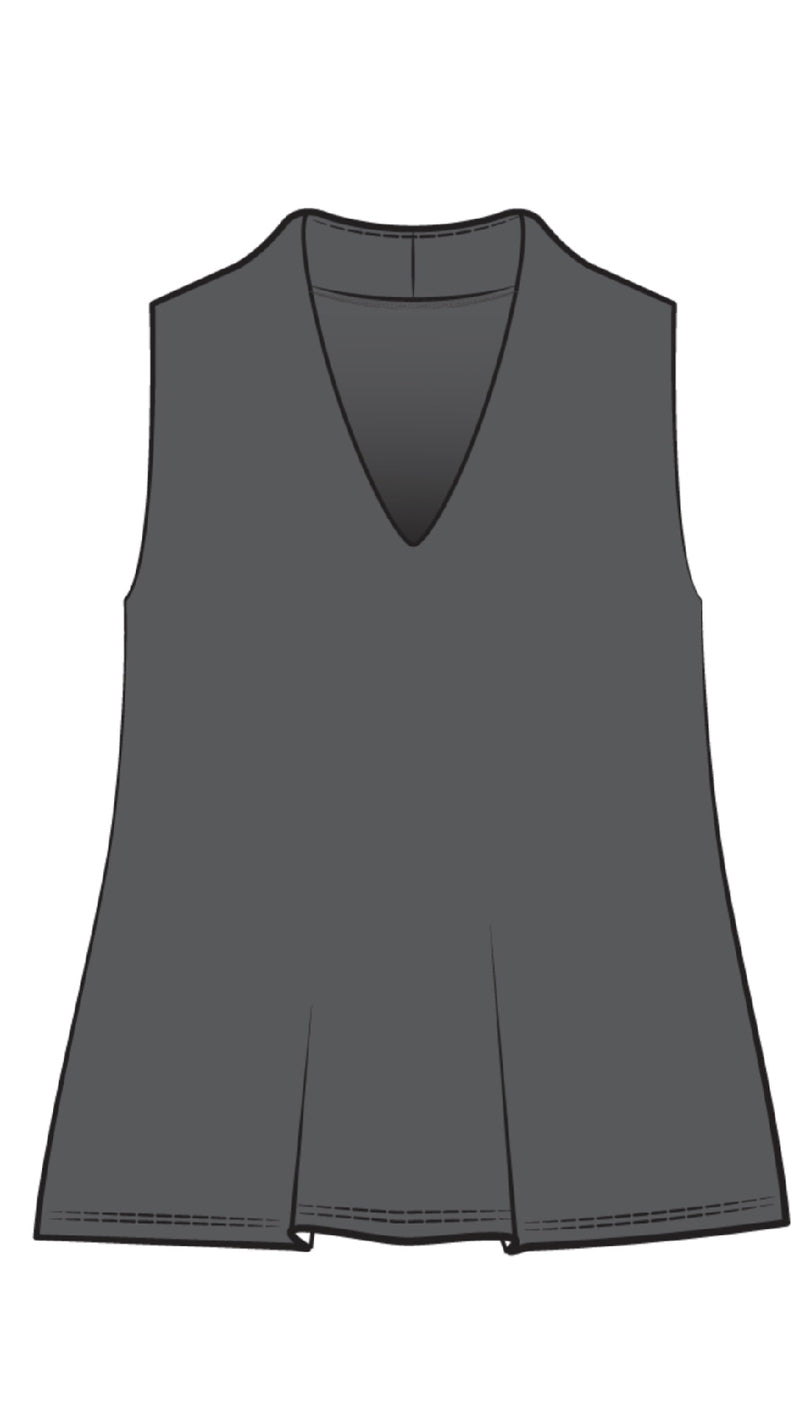 Deep V Trapeze Tank-Solid Colors