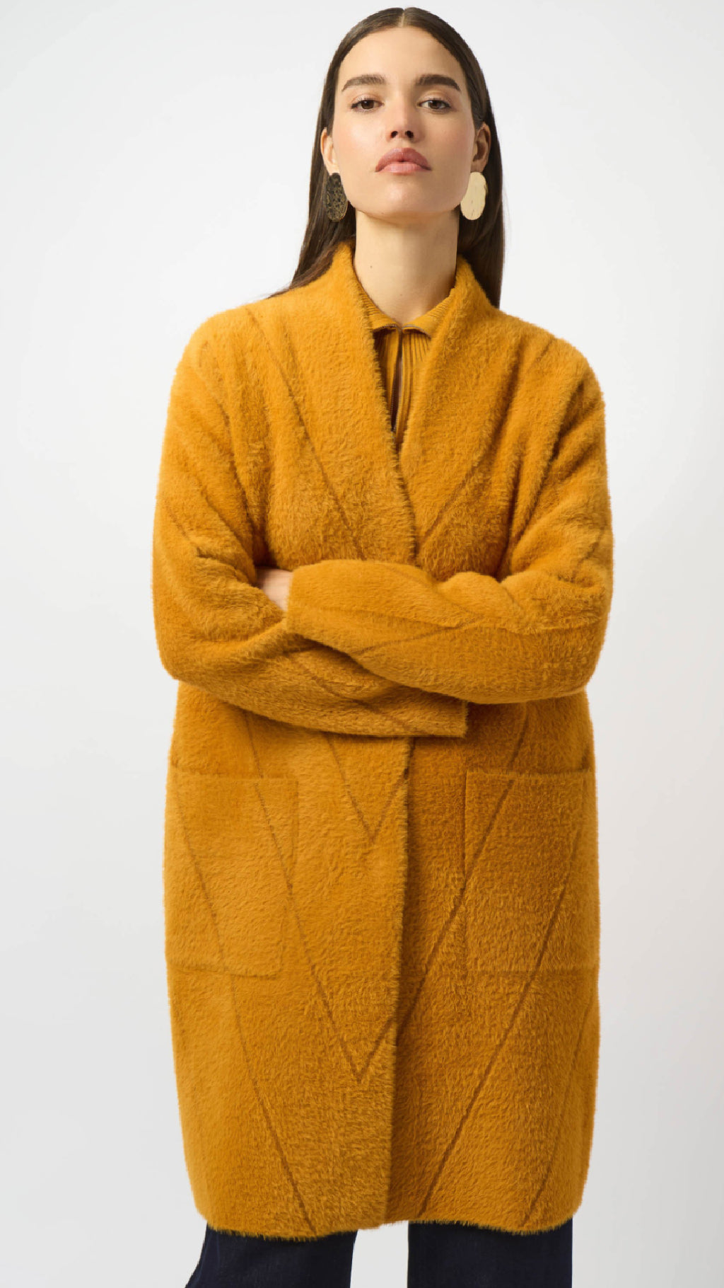 Joseph Ribkoff Feather Yarn Coat (-30% at checkout)
