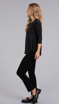 Go to Classic T-Relax, 3/4 Sleeve-Animal Embossed
