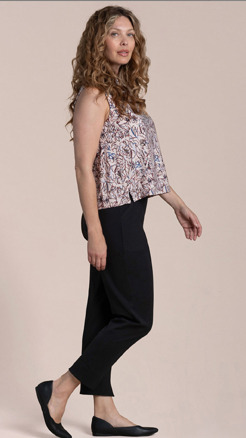 Flared Shell-Print Painted Blooms