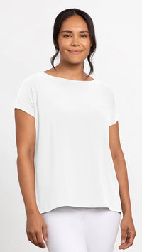 Dolman Pocket Top, Cap Sleeve (selected colours on sale)