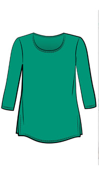 Go To Classic T-Relax, 3/4 Sleeve-Solid Colours (selected colours on Sale)