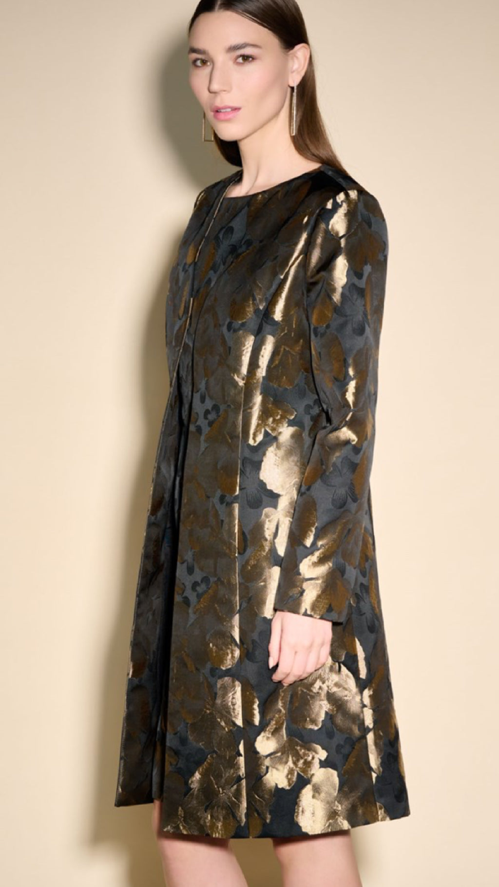 Printed Woven Jacquard Coat