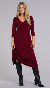 Drama Dress, 3/4 sleeve (Selected Colours on Sale)