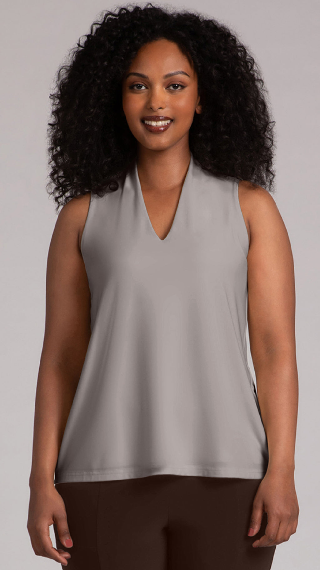 Deep V Trapeze Tank-Solid Colors