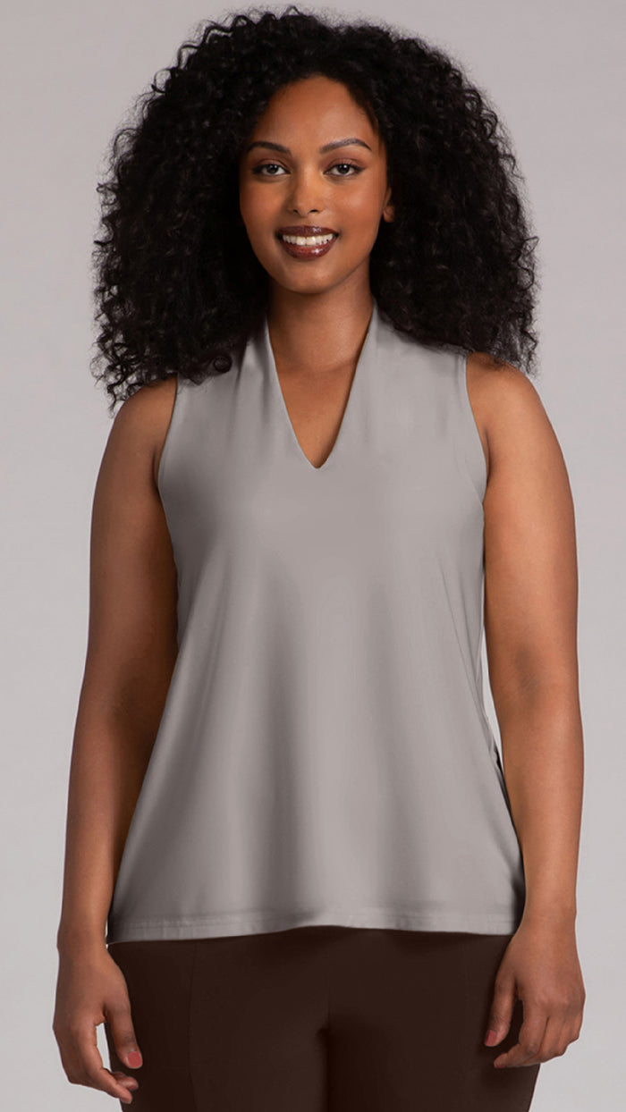 Deep V Trapeze Tank-Solid Colors