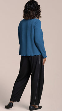 Pop Crew Neck Top, Long Sleeve