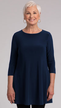 Trapeze Tunic, 3/4 Sleeve