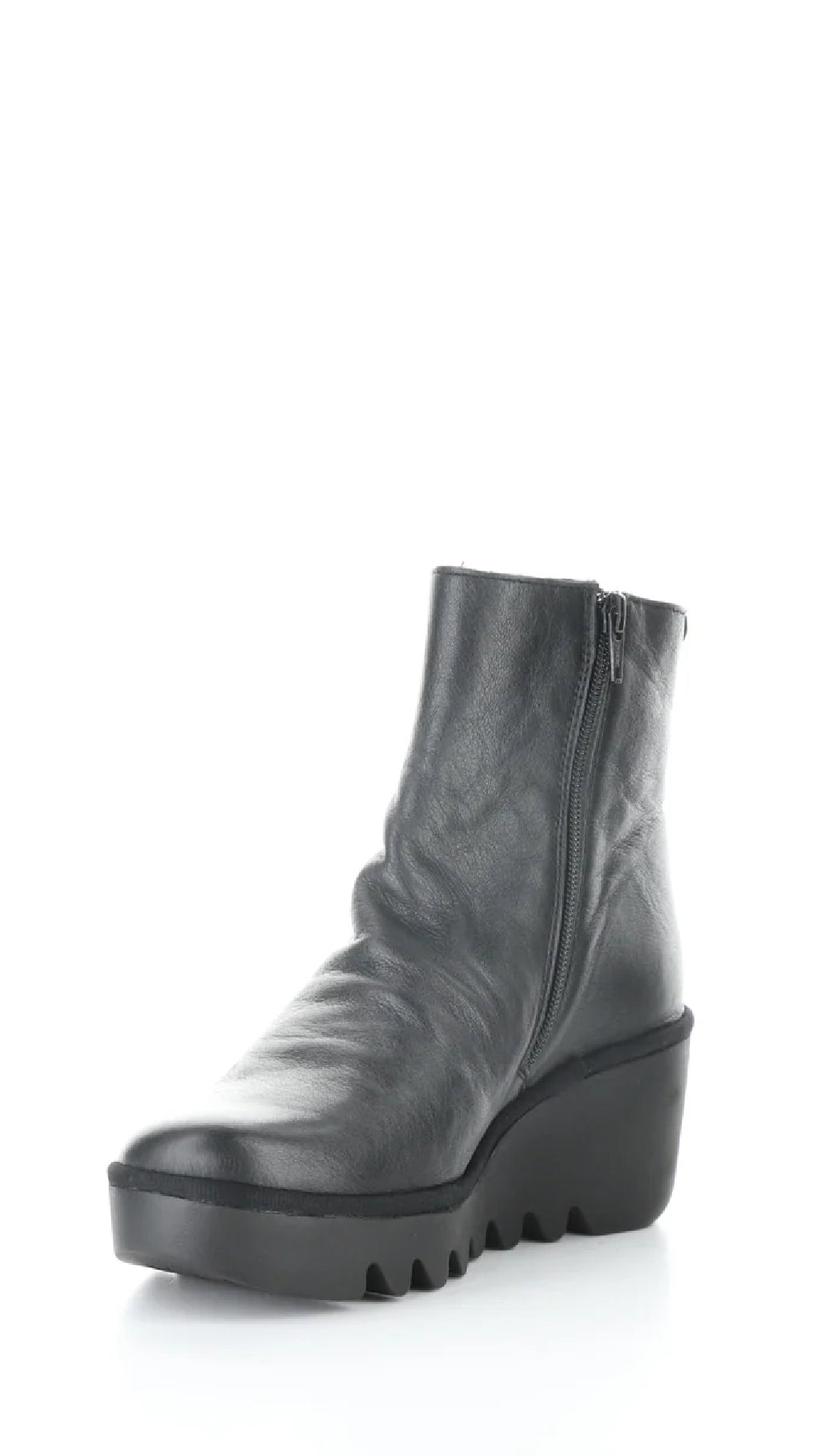 Fly London BAAN538FLY 009 Black Round Toe Boots