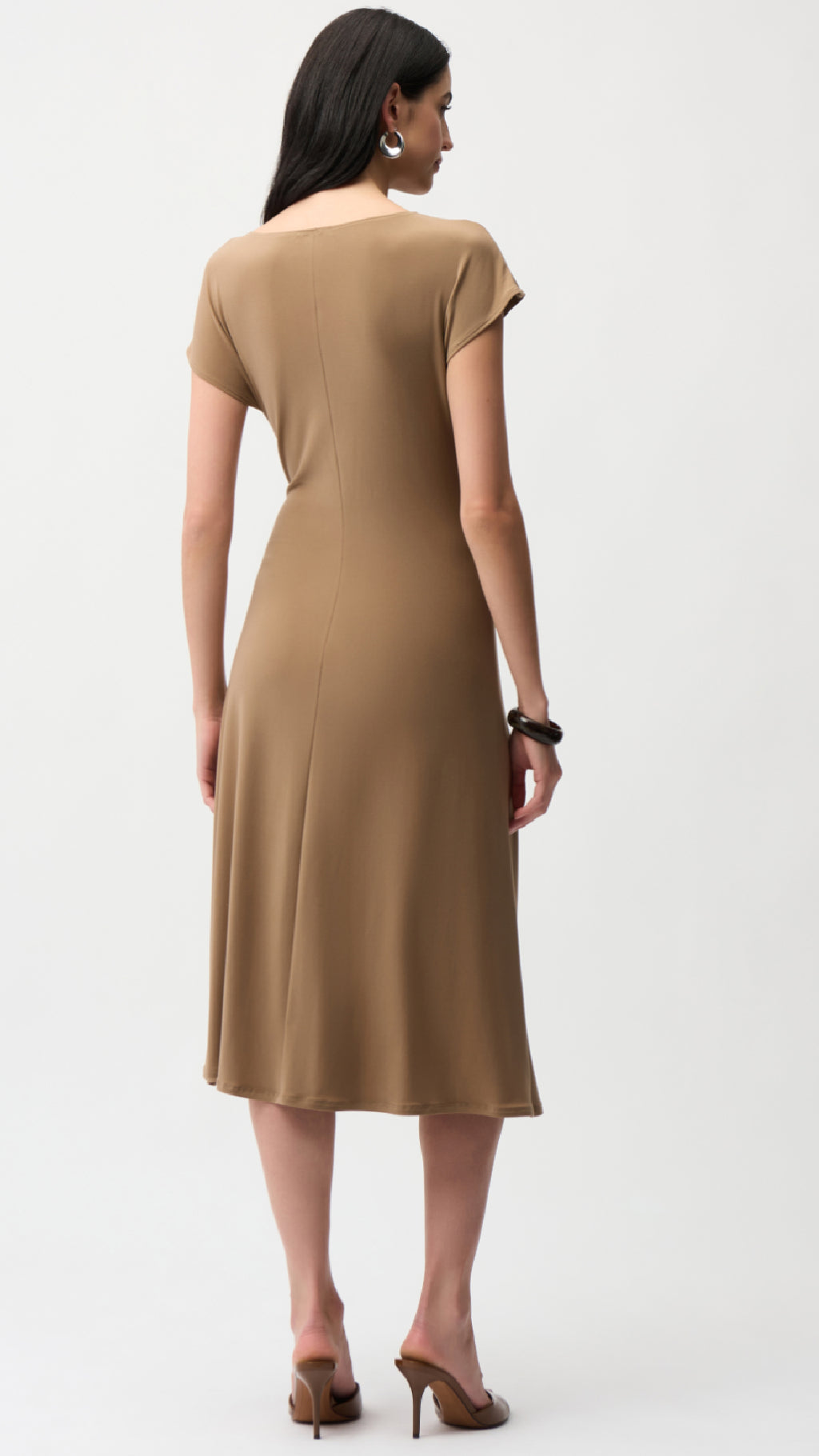 Joseph Ribkoff Silky Knit A Line Dress With Wrap Skirt (New Spring)