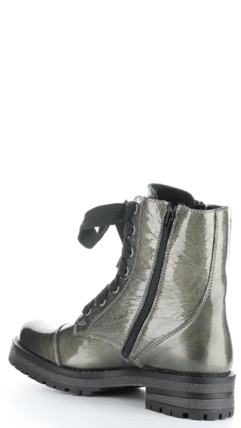 PAULIE Pewter Round Toe Boots