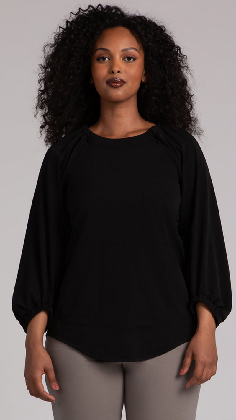 Move Pullover W/ Elastic Cuff, Fleece Back Jersey (Sale)