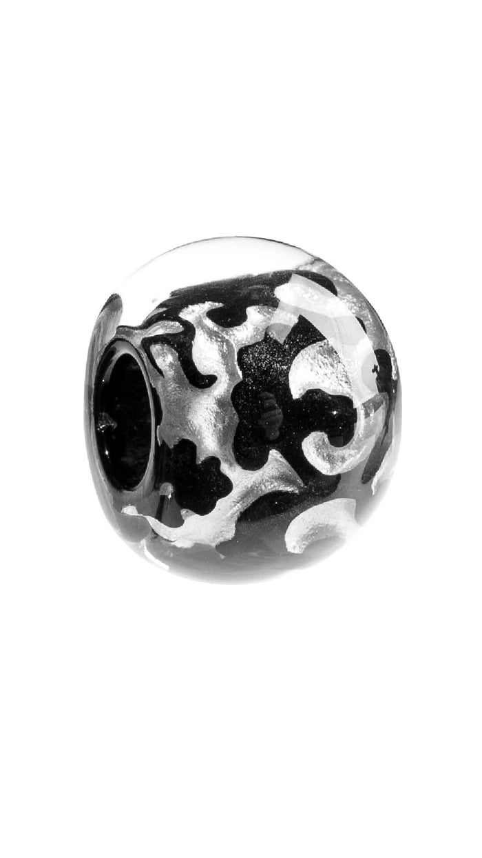 Rounded Metallic Paisley Bead