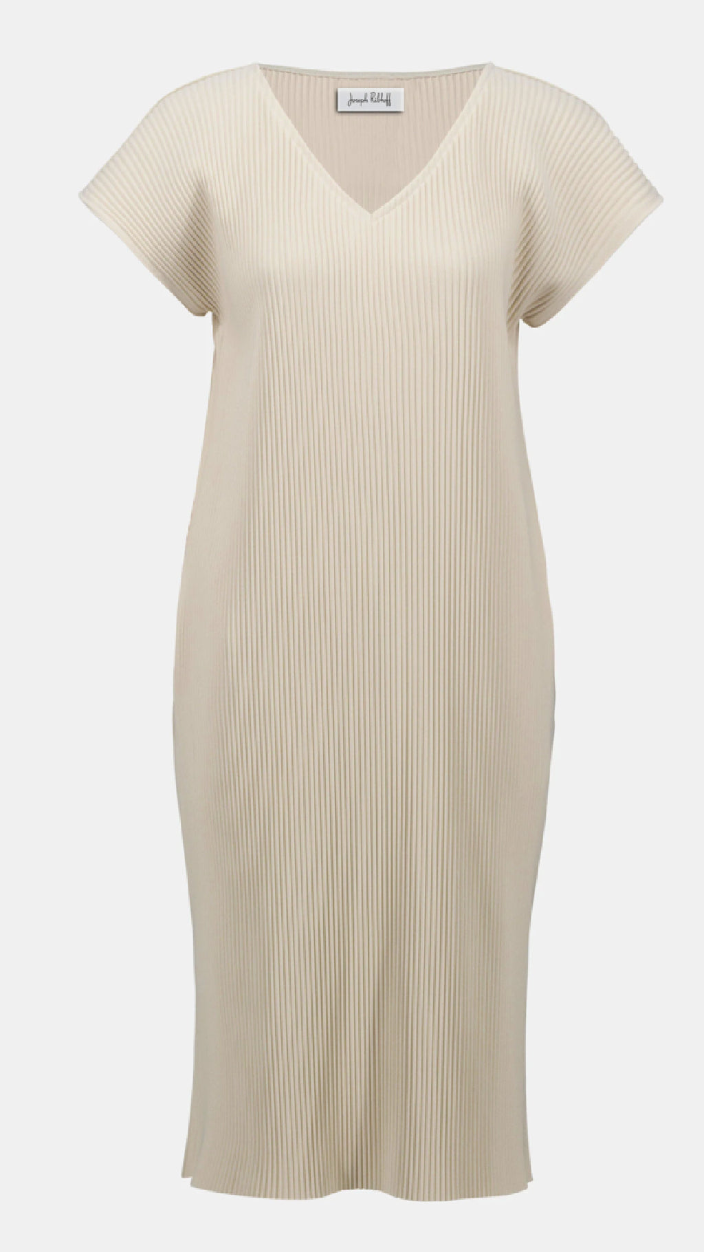 Joseph Ribkoff pleated Scuba Crepe Straight Dress With Pockets