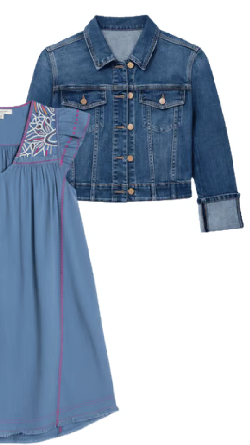 Bracelet Length High Cuff Trucker Jacket-West Ways