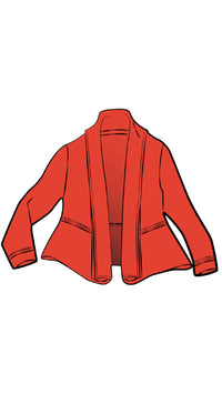 Splice Roll Neck Cardigan