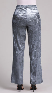 Straight Leg Pant, Crinkle Velvet (Sale)