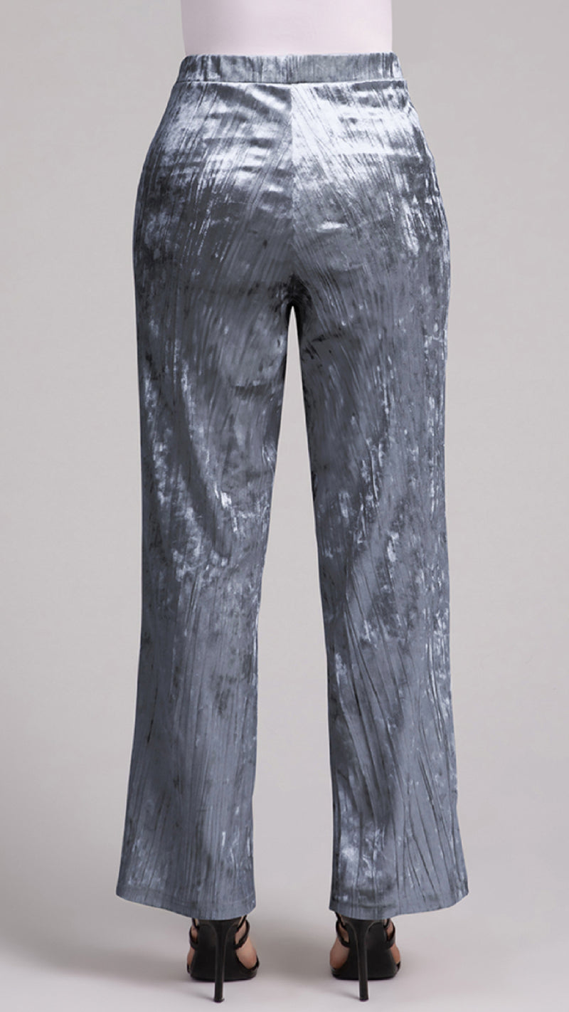 Straight Leg Pant, Crinkle Velvet (Sale)