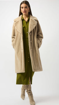 Joseph Ribkoff Faux Fur Straight Coat (selected colours on sale)