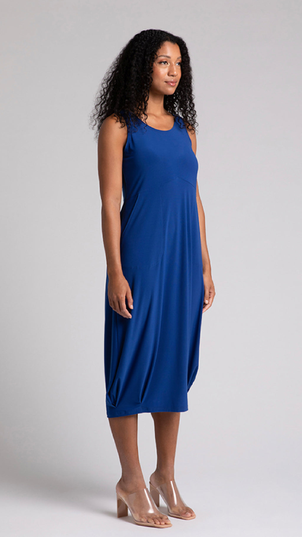 Nu Pleat Hem Tank Dress