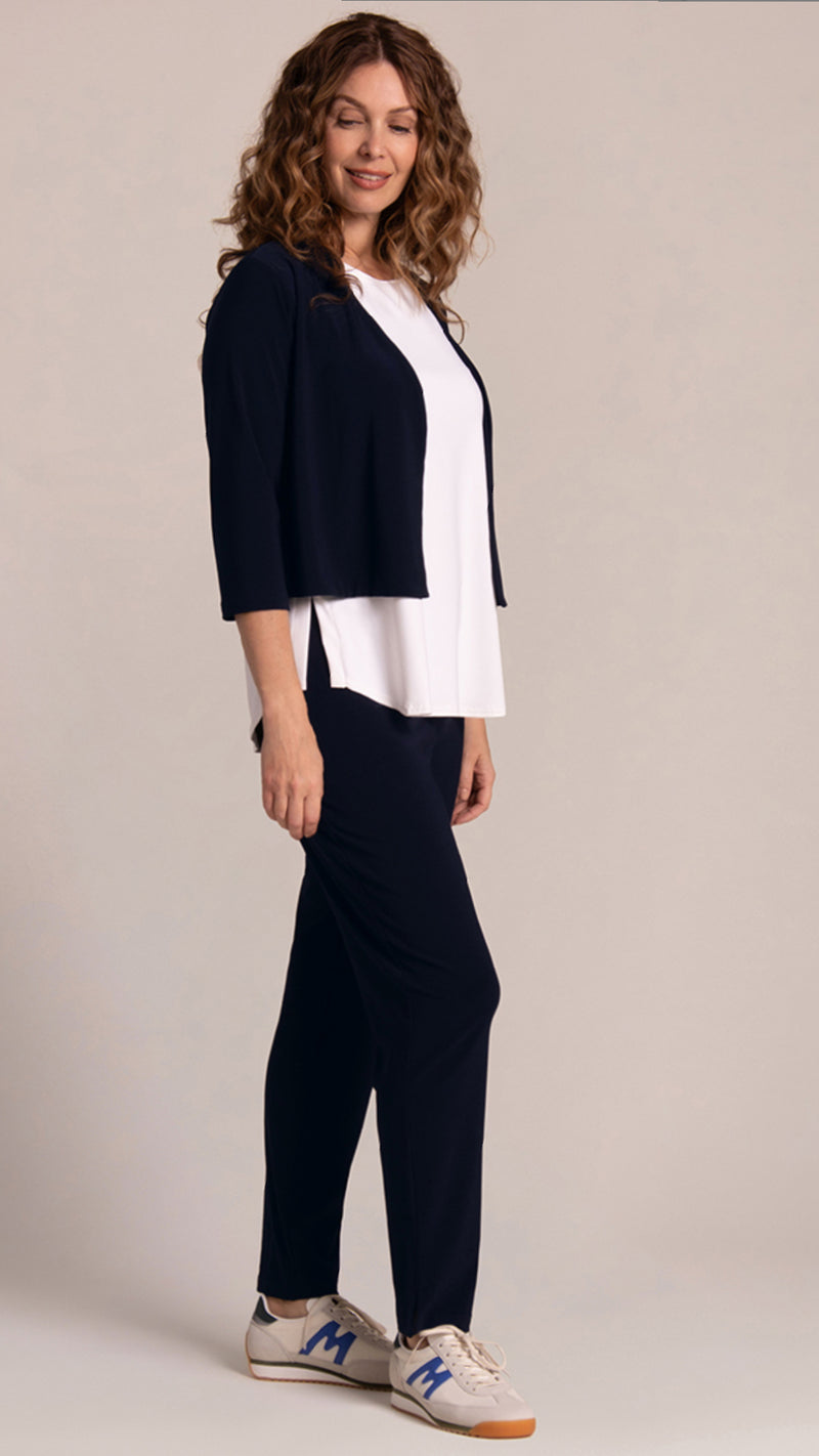 V-Neck Bolero, 3/4 Sleeve