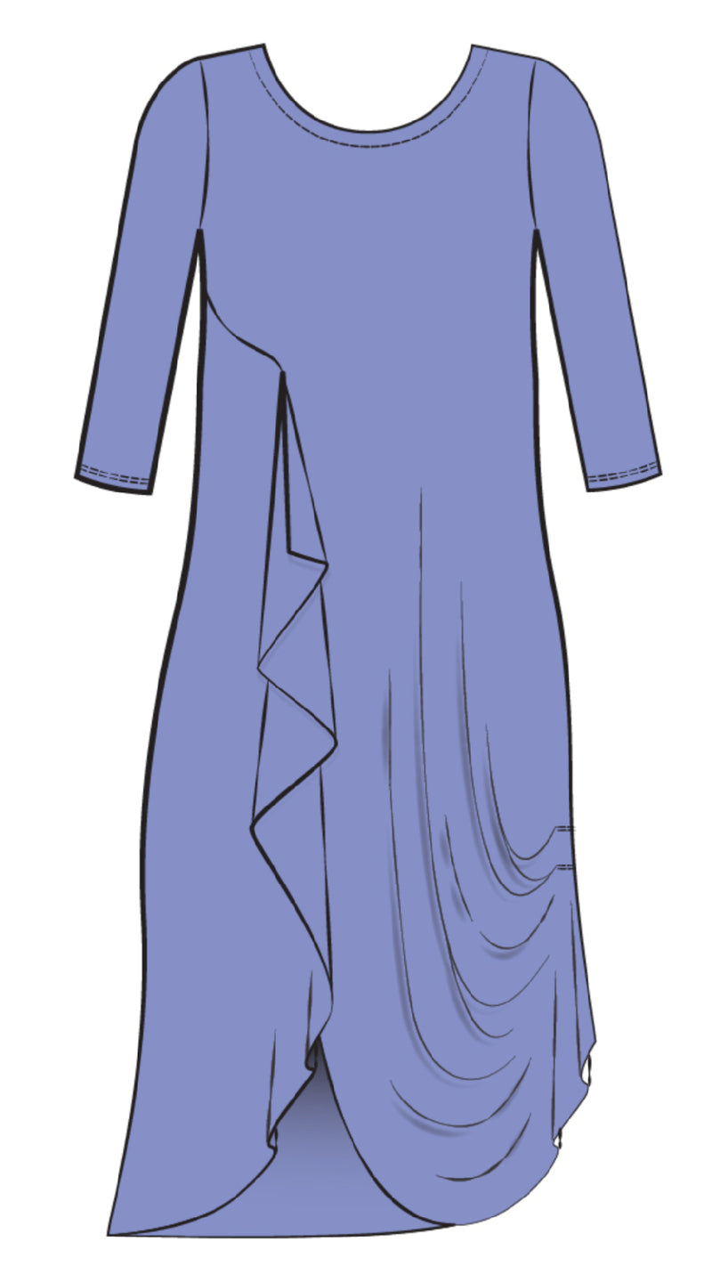 Drama Dress, 3/4 sleeve (Con’t…)