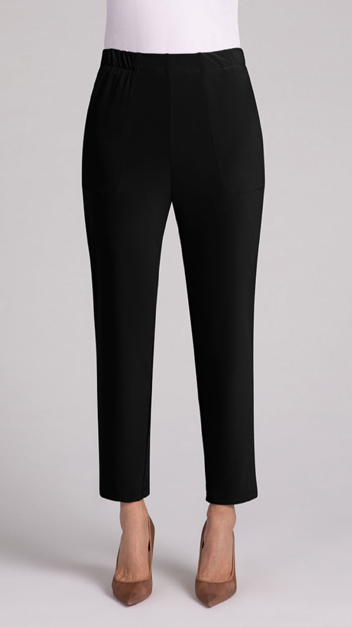 Easy Pull-On Ankle Pant, LT WT Ponte (Sale)