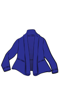Splice Roll Neck Cardigan