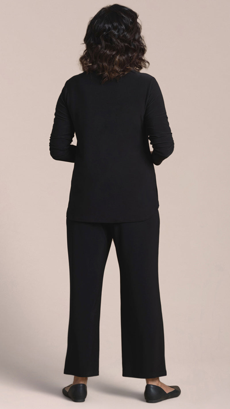 Go To Soft Round Neck Top, Long Sleeve.