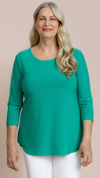 Go To Classic T-Relax, 3/4 Sleeve-Solid Colours (selected colours on Sale)