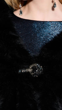Joseph Ribkoff Faux Fur Cape