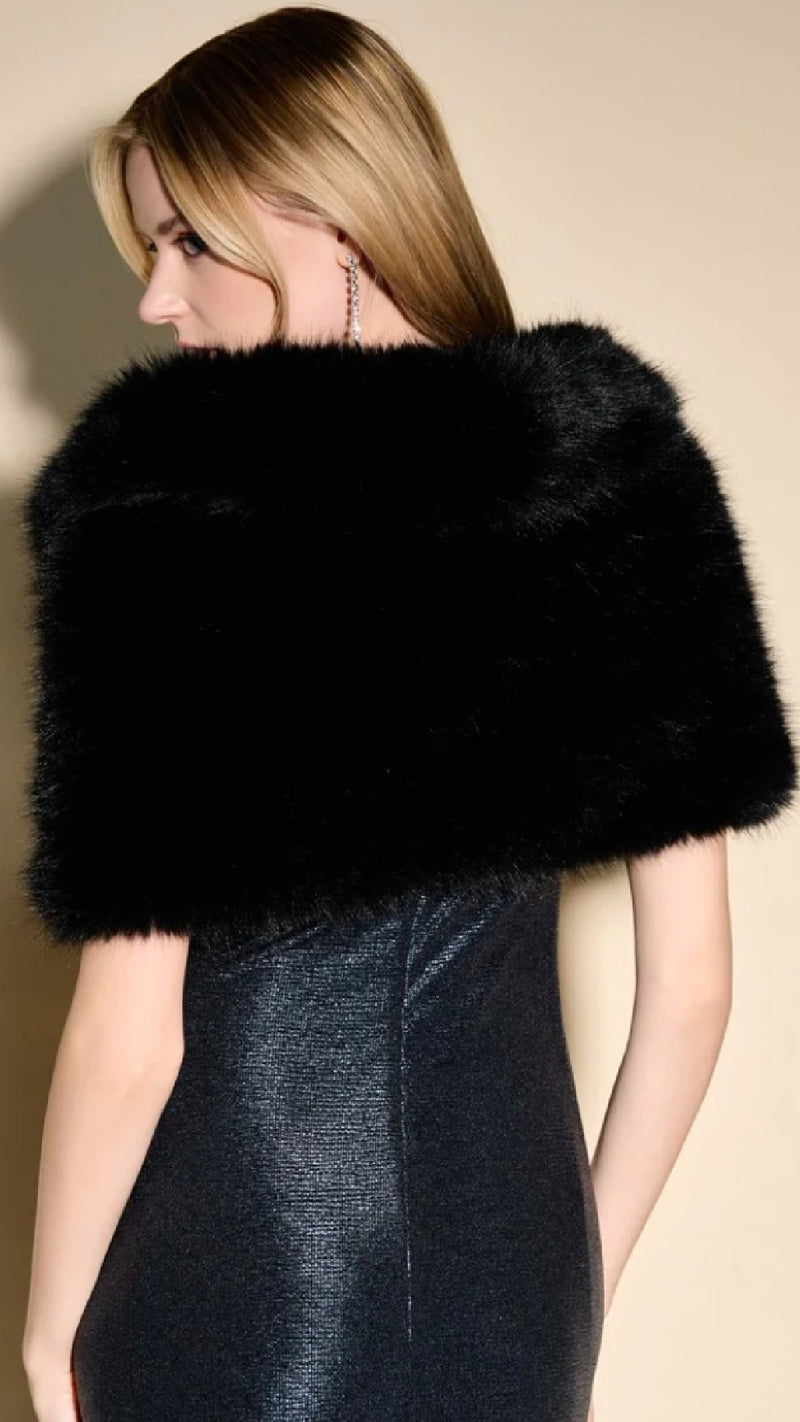 Joseph Ribkoff Faux Fur Cape