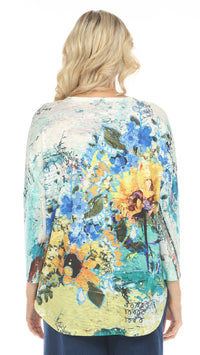 Inoah Hi Low Dolman Sleeve Top