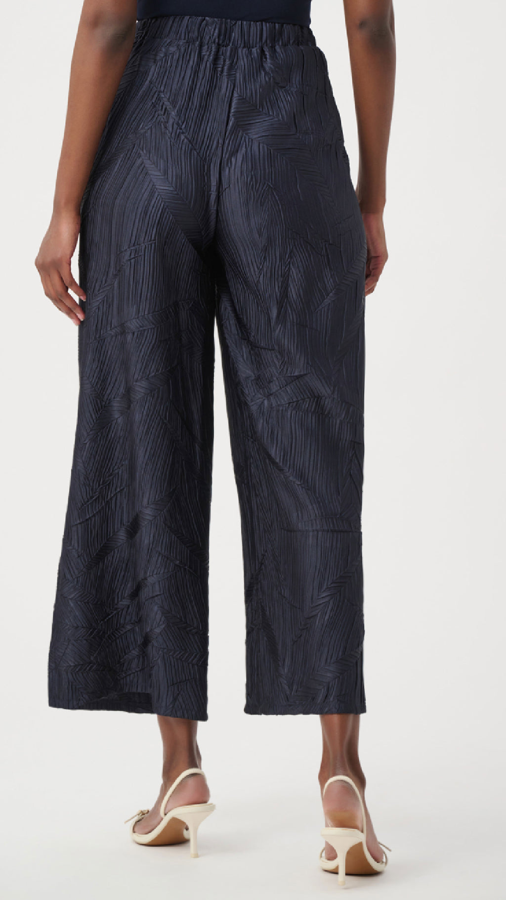 Joseph Ribkoff Pleated Satin Boxy Top or Pull-On Culotte Pants