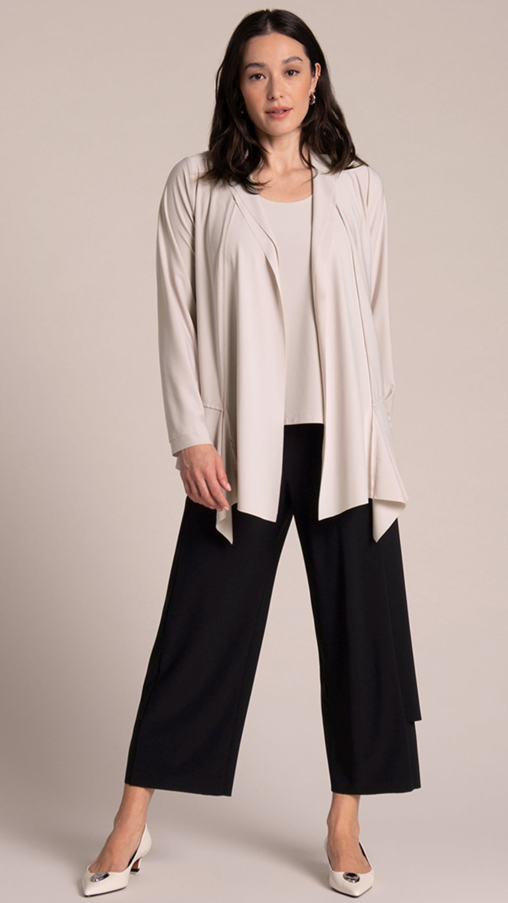 Splice Roll Neck Cardigan