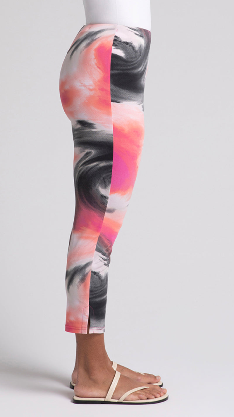 Narrow Pant Ankle-Marble Print