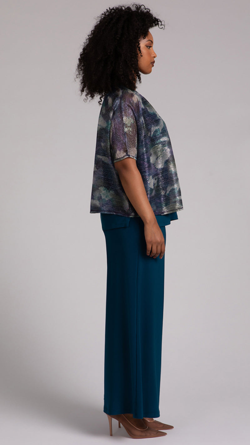 Nu Clip Top, Printed Shimmer Mesh (Sale)